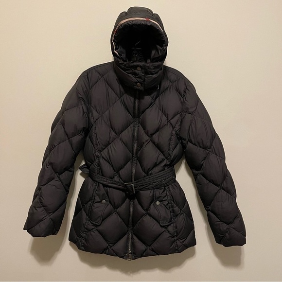 Burberry Brit Diamond Quilted Down Women Jacket Size M - Picture 12 of 13